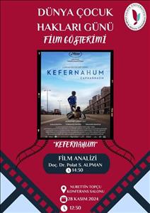 Dünya Çocuk Hakları Günü Film Gösterimi: Kefernahum